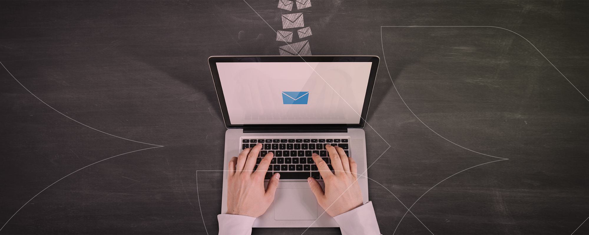 typing emails
