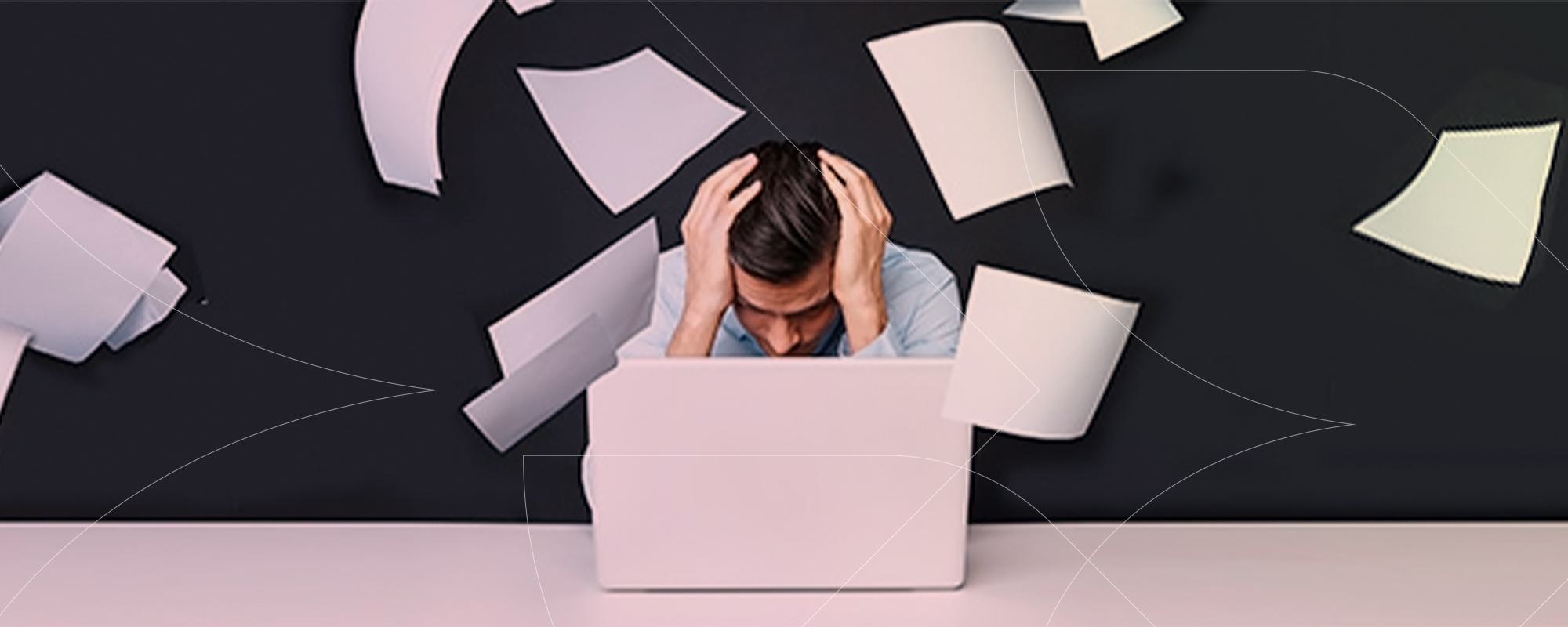 stressed person
