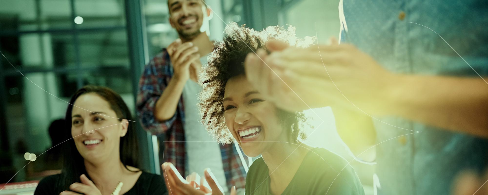 people laughing