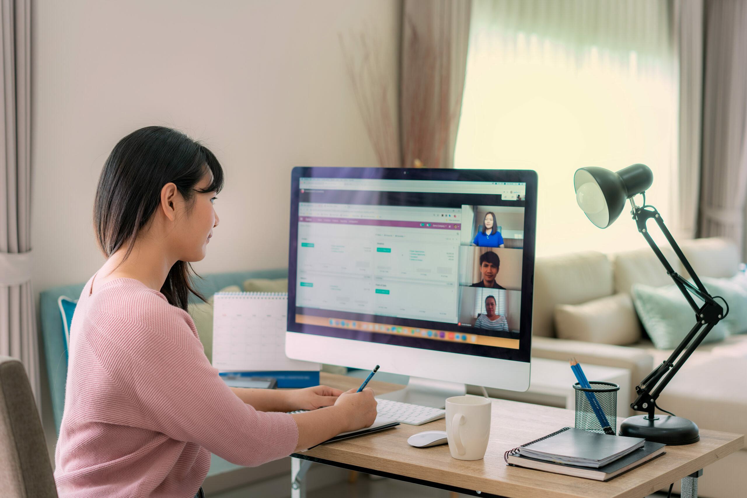 Person at computer