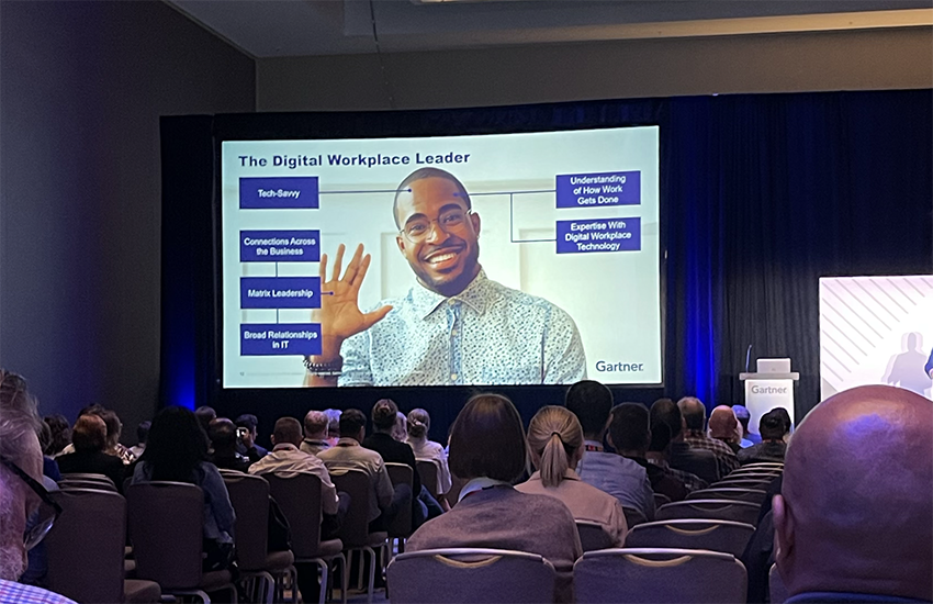 Photo from Gartner Digital Workplace Summit Session
